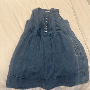 Faherty blue summer dress with pockets